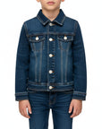 Giubbino in jeans stone washed