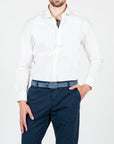 Camicia popeline collo francese