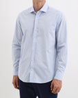 Camicia righe collo francese