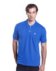 Piqué polo shirt with embroidery on the sleeve