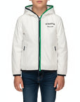 Giubbino K-way nylon con cappuccio
