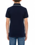 Polo piquet con stampa logo multicolor