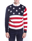 Maglione con fantasia americana