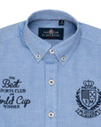 Camicia oxford con ricamo logo