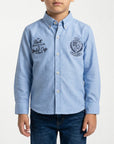 Camicia oxford con ricamo logo