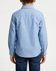 Camicia oxford con ricamo logo