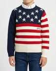 Girocollo finezza 5 bandiera americana