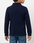 Polo multicolor con logo ricamato