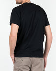 T-shirt in jersey con logo ricamato ton sul ton al lato cuore