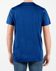 T-shirt in jersey con logo ricamato ton sul ton al lato cuore