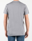 T-shirt in jersey con logo ricamato ton sul ton al lato cuore