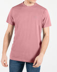 T-shirt basic maniche corte con logo ricamato