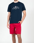 T-shirt basic con logo stampato