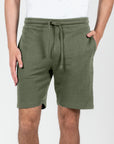 Bermuda con stampa logo french terry