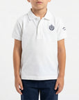 Polo basic con logo ricamato