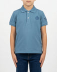 Polo basic con logo ricamato