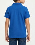 Polo basic con logo ricamato