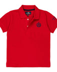 Polo basic con logo ricamato