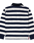 Polo a righe maniche lunghe