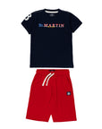 Set t-shirt e bermuda jersey