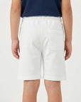 Bermuda felpa con logo stampato french terry