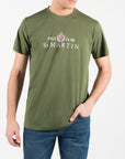 T-shirt in jersey con stampa centrale