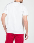 T-shirt in jersey con stampa centrale