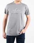 T-shirt in jersey con stampa centrale
