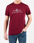 T-shirt in jersey con stampa centrale