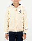 Maglia in caldo cotone con patch ricamata