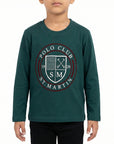 T-shirt verde foresta con stampa