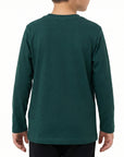 T-shirt verde foresta con stampa