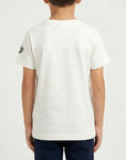 T-shirt maniche corte con stampa letterine