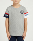 T-shirt maniche corte con stampa logo su maniche