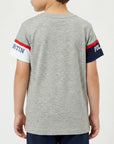 T-shirt maniche corte con stampa logo su maniche