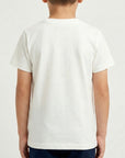 T-shirt maniche corte con stampa logo e bandierine