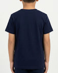 T-shirt maniche corte con stampa logo e bandierine