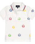 Polo special con logo stampato all over