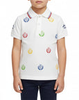 Polo special con logo stampato all over