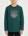 T-shirt maniche lunghe con stampa logo