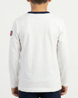 T-shirt maniche lunghe con stampa logo