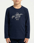 T-shirt maniche lunghe con stampa logo