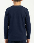 T-shirt maniche lunghe con stampa logo