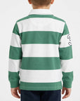Polo special a righe con logo ricamato