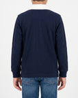 Polo maniche lunghe con ricamo logo