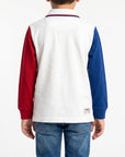 Polo maniche lunghe con ricamo logo