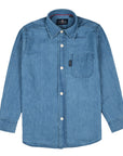 Camicia denim con taschino