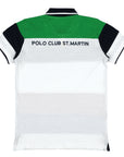 Polo piquet con fasce e ricamo logo