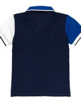 Polo piquet color block e numero