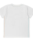 T-shirt jersey con stampa multicolor
